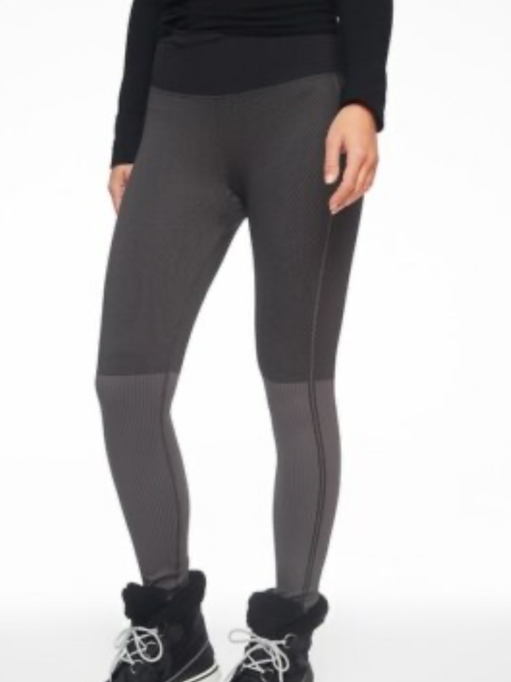 Athleta flurry colorblock base layer size small .